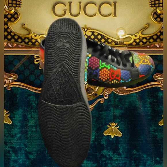 Gucci psychedelic mens sneakers size 8 Pristine condition. - Picture 1 of 5